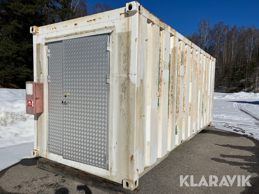 Elverk i container 20 fot Leroysomer Volvo 512 kVA