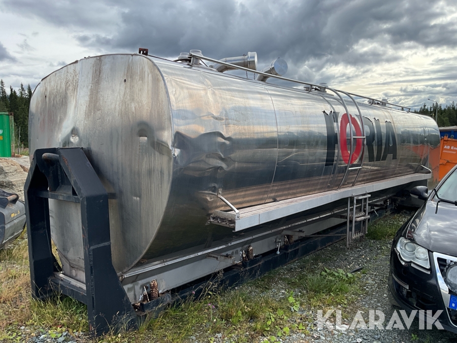 Vattentank rostfri på lastväxlarram