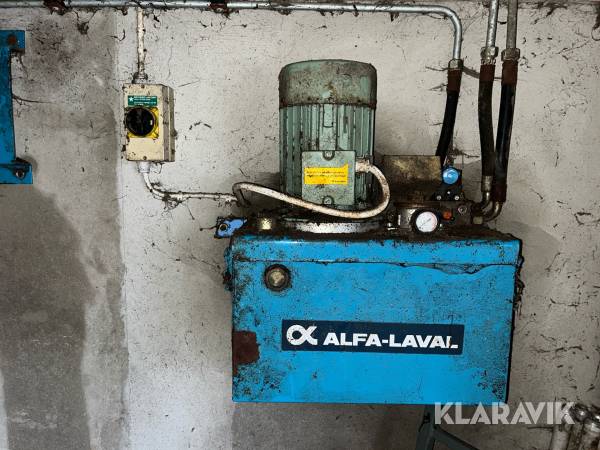Hydraulaggregat för utgödsling Alfa-Laval 2,2kv 12L/min