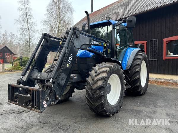 Traktor New Holland TS 110 4WD med frontlastare