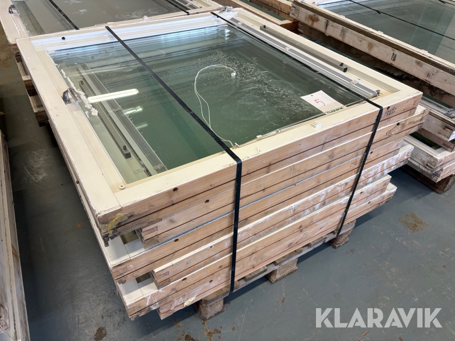 Träfönster 120x120cm 6st