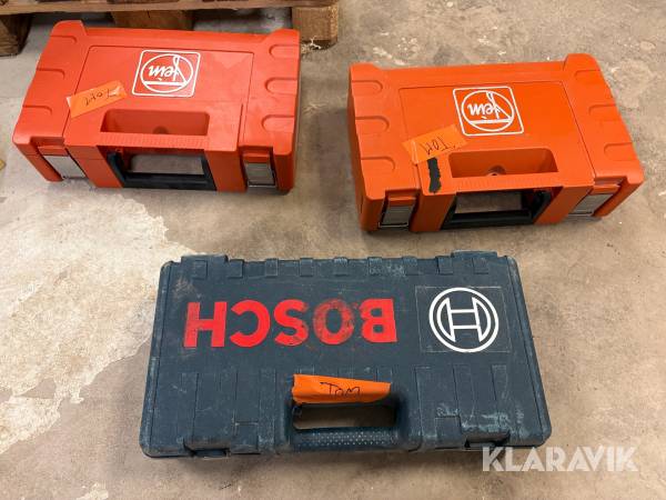 Tomma verktygslådor - Fein och Bosch