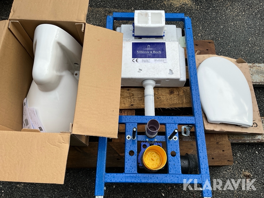 Inbyggnadscistern med wc stol Vilkeroy & Boch