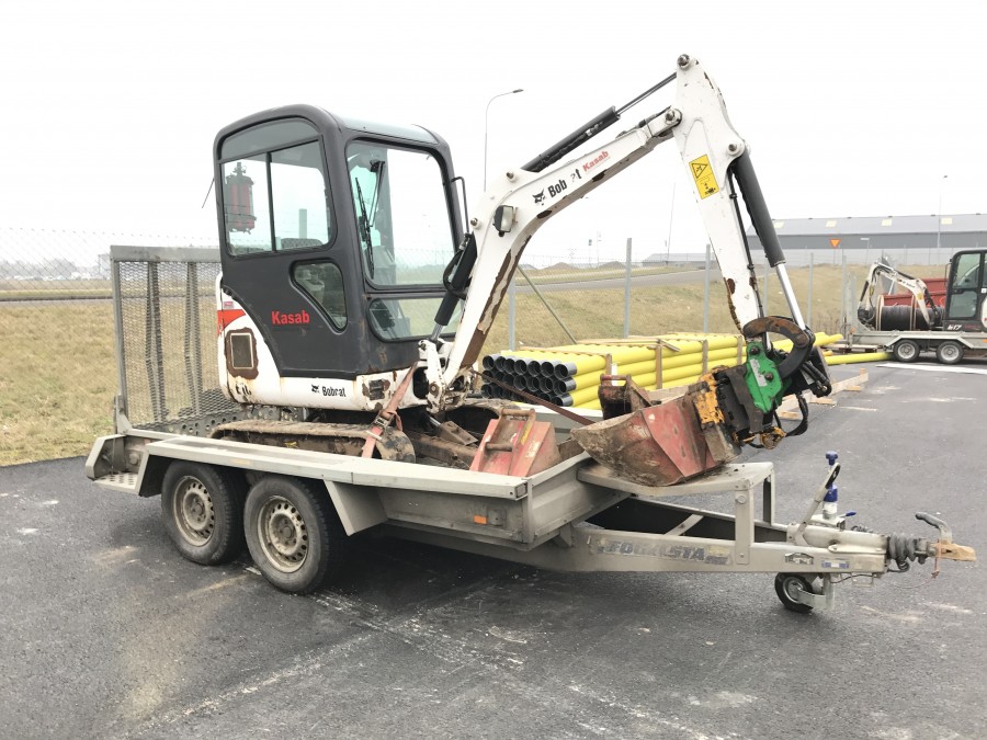 Minigrävare / trailer / Rototilt