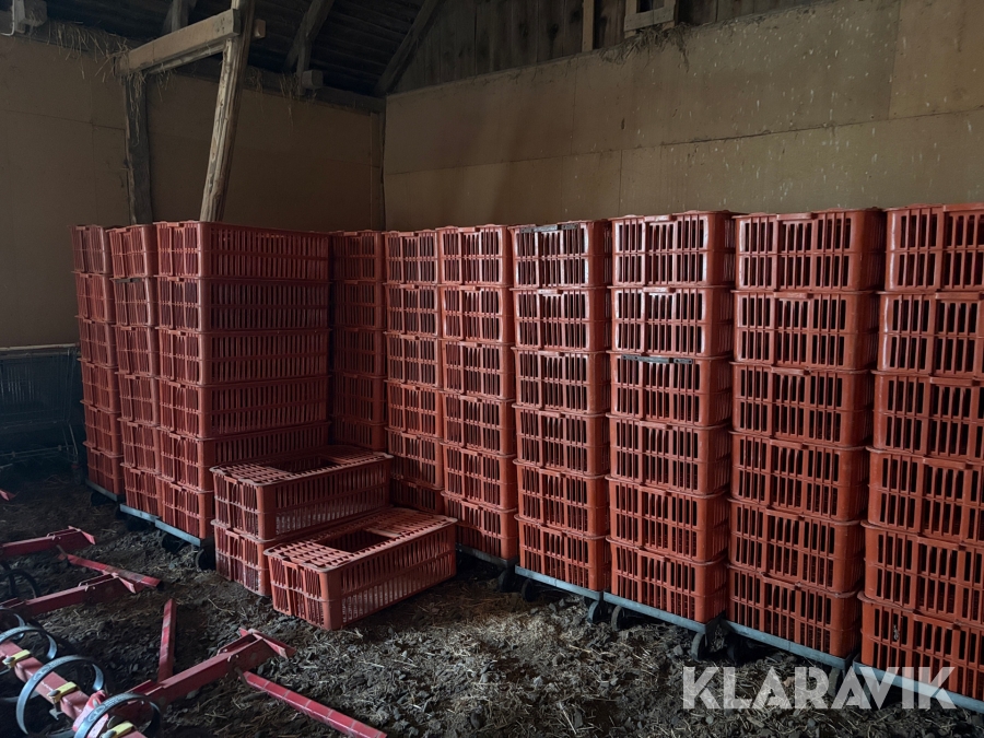 Transportburar till fjäderfän 204 st med 44 vagnar