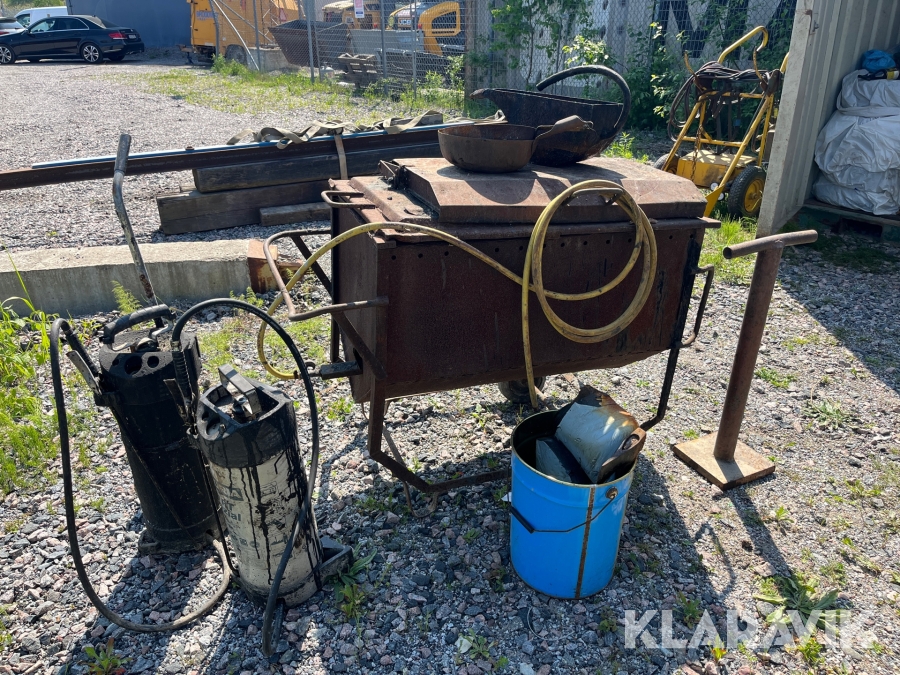 Asfaltskokare med tillbehör