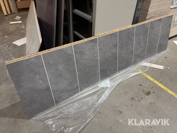 Våtrumsskiva Fibo Negro Grande 11x620x2400 3 frp + 1 frp White marble