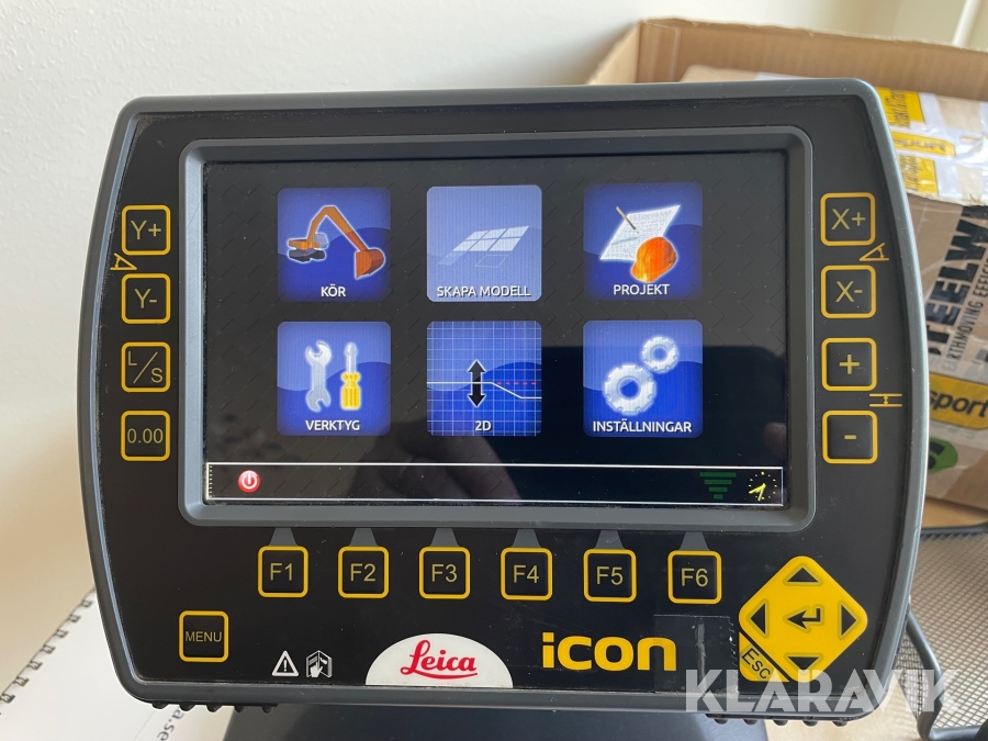 GPS skärm Leica ICON excavate iPC inkl 3D licens