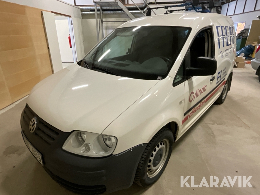 Skåpbil Volkswagen Caddy med verkstadsinredning