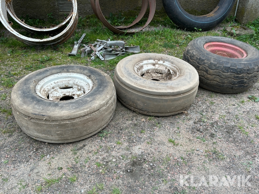 Kärrhjul 3st Viskafors 11,5/80-15