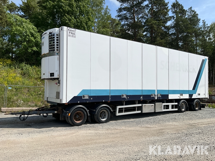 Släp Ekeri FNA med öppningsbar sida och dörrar bak