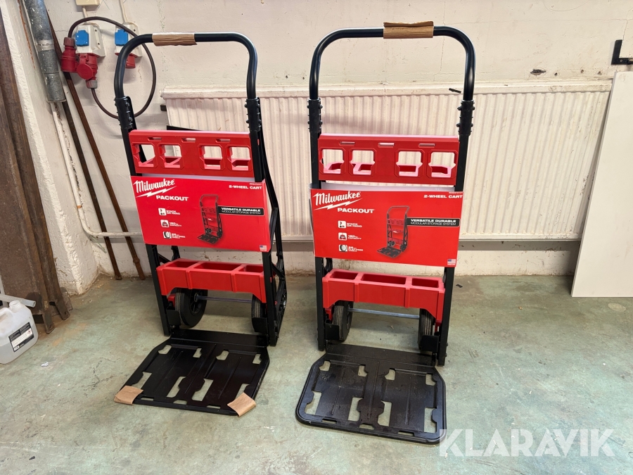 Vagnar Wilwaukee Packout 2 Wheel Cart 2 st