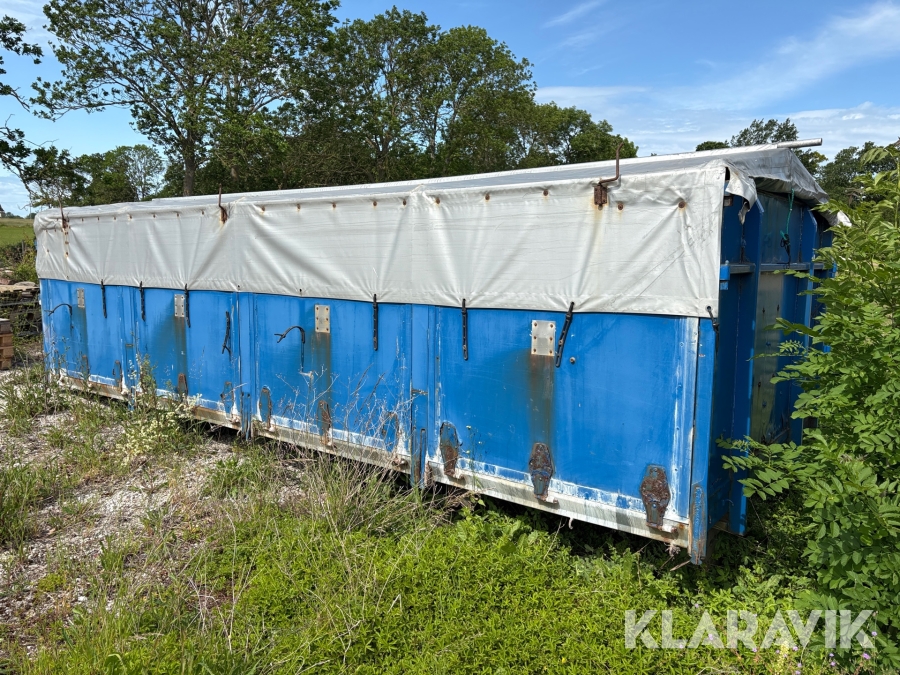 Spannmålsflak 6,55x2,63m med öppningsbar sida