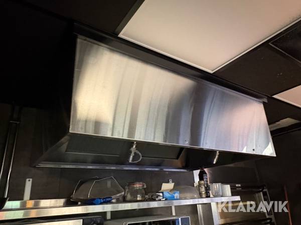 Köksfläkt med brandsläckarsystem