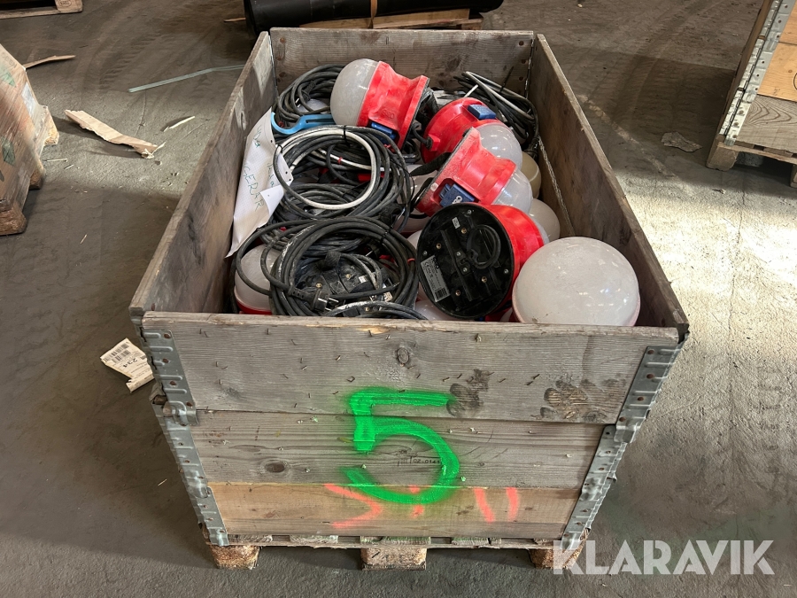 Bojlampor / bygglampor Garo 21W LED ca 40 st