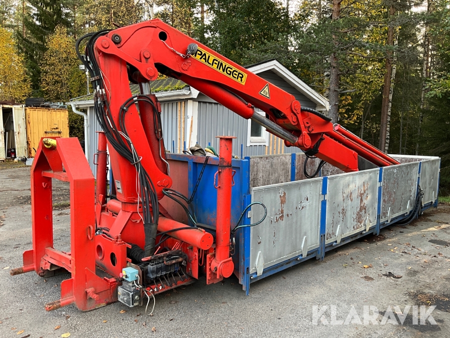 Lastväxlarflak med kran