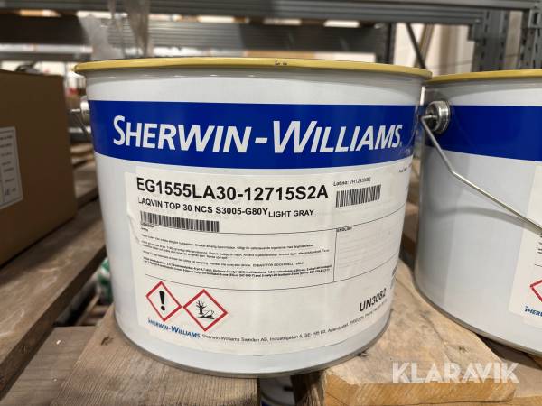 Målarfärg för utomhus Sherwin-Williams NCS S3005-G80Y 40L