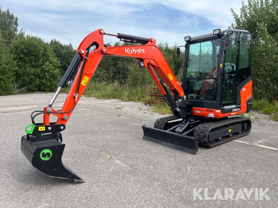 Grävmaskin Kubota KX027-4 med skopa