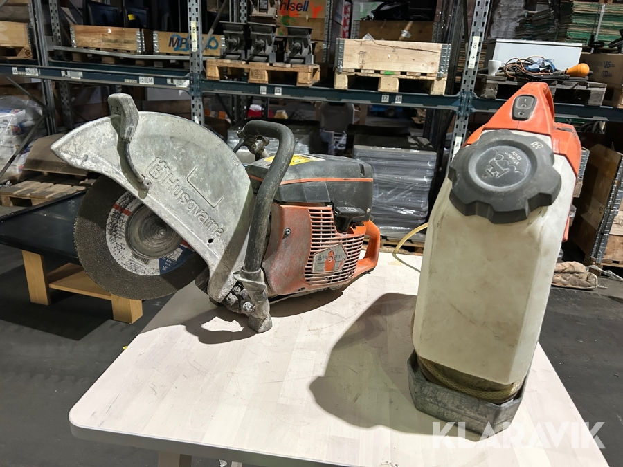Asfaltskap Husqvarna K760 med vattentank
