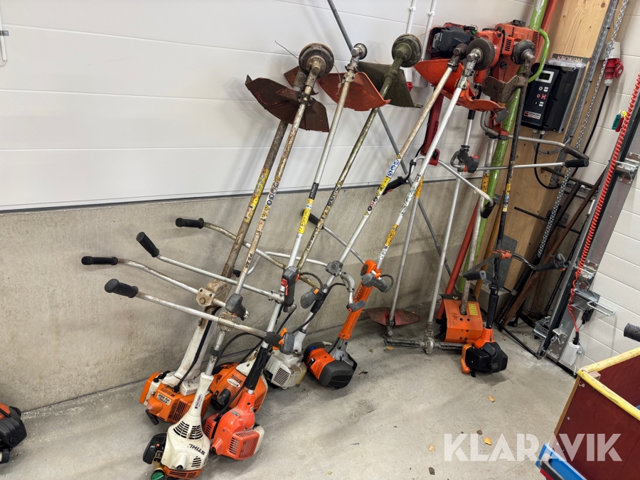 Grästrimmer / röjsåg / jordfräs Stihl / Jonsered / Husqvarna 10st