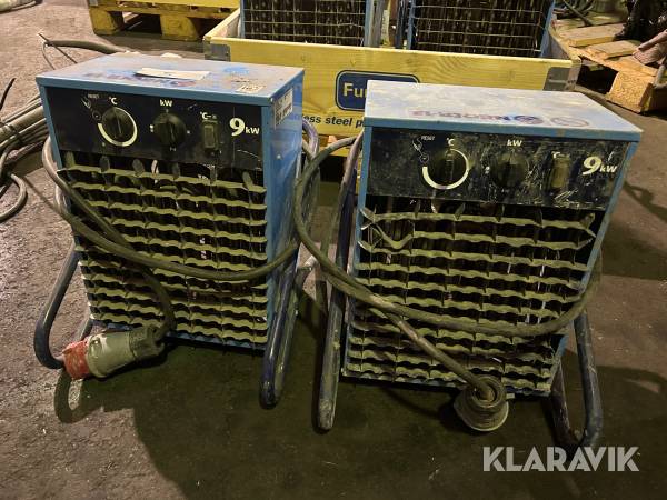 Värmefläktar El-Björn VF 9 kW 2 st