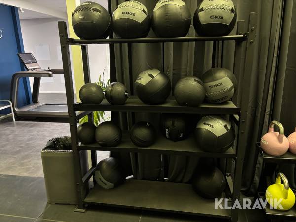 Gymutrustning Sidea Medecinboll + wallballs med ställning