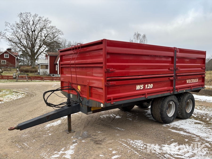 Spannmålsvagn Weckman WS 120 med tipp 1st