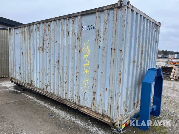 Verkstadscontainer på lastväxlarram Cargo Mekan 6m
