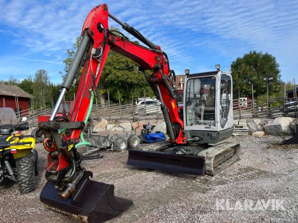 Grävmaskin Wacker Neuson 6003 med tiltrotator och redskap