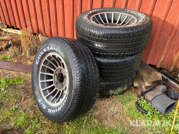 Däck och fälg 4 st Cheetah Touring G/T P255/60R15