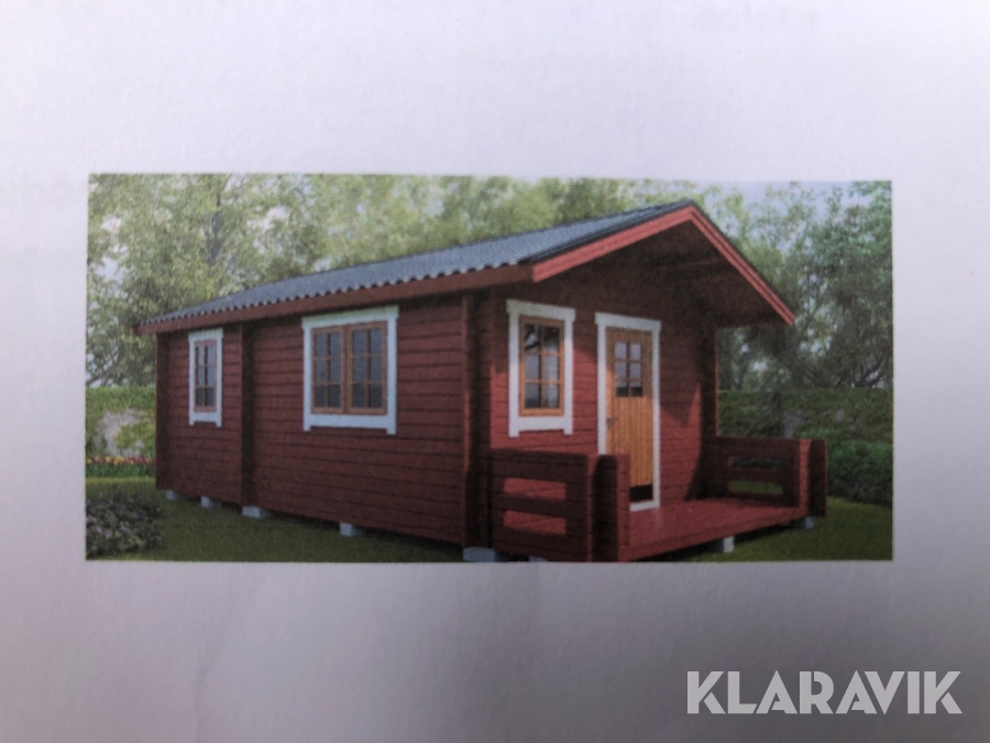 Attefallshus Sorselestugan 2-rums 24m2 med veranda