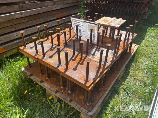 Svetsplåt / Svetsbeslag 250x250mm - Totalt 37st
