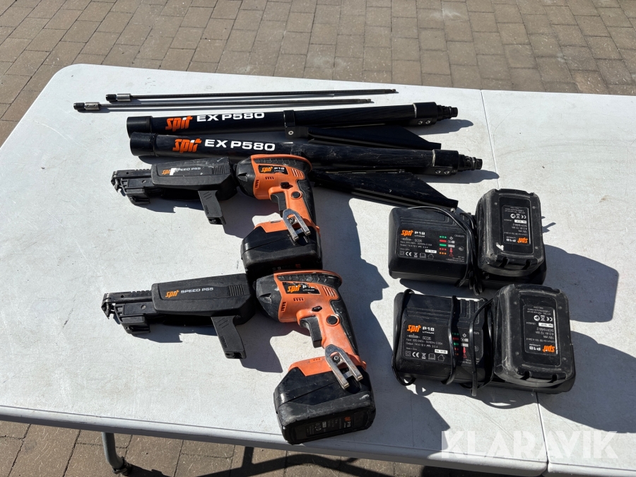 Skruvautomater Spit P18 2 st med förlängningsskaft