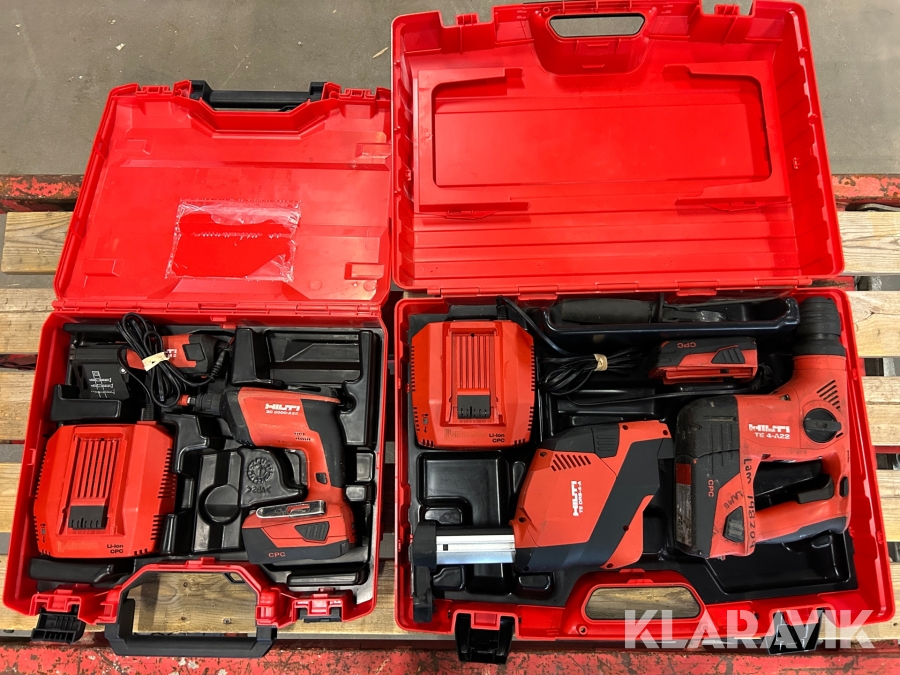 Borrhammare 1 st, Skruvdragare 1 st, Skruvautomat 1 st Hilti TE 4-A22 / SD 5000-A22/ SD-M 2