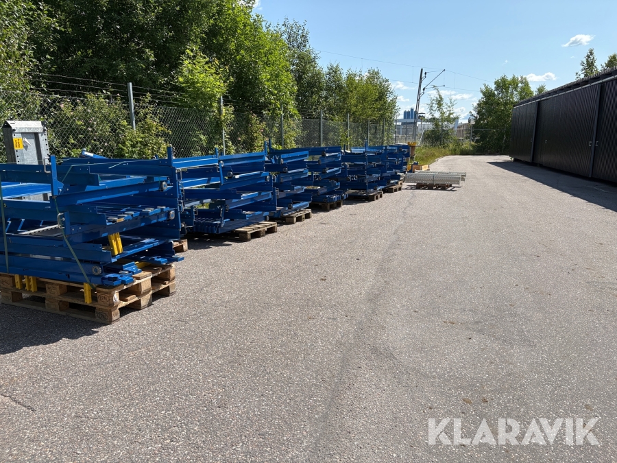 Pallställage, utdragsenheter GBD 7161 gavelhängda och bakhängda