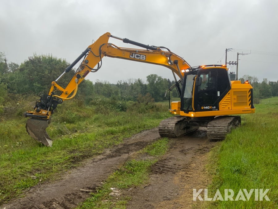 Grävmaskin JCB 140X LC grävsystem/tilt/skopa