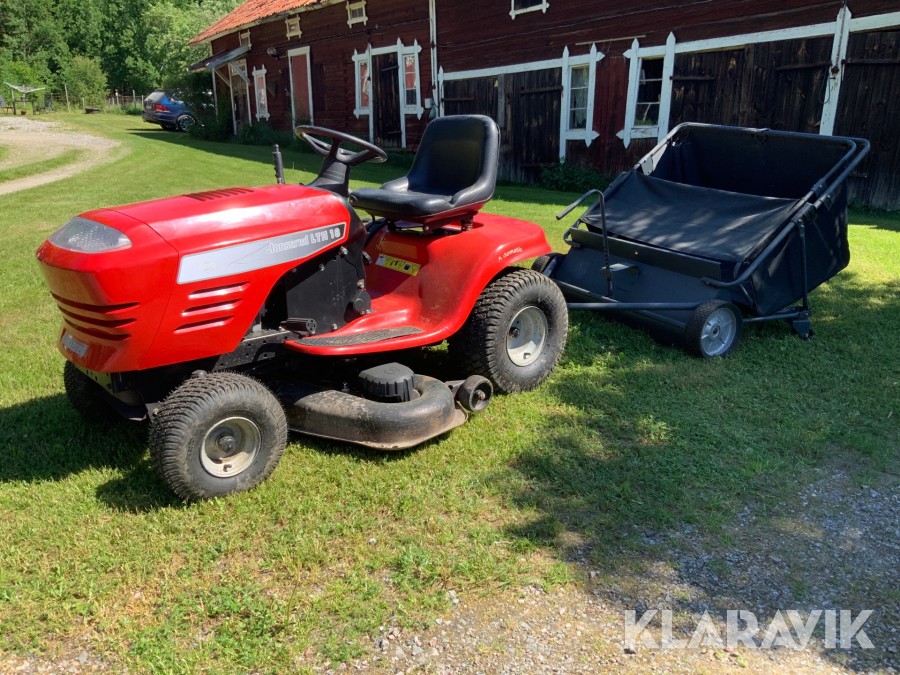 Gräsklippare Jonsered LTH18 med uppsamlare