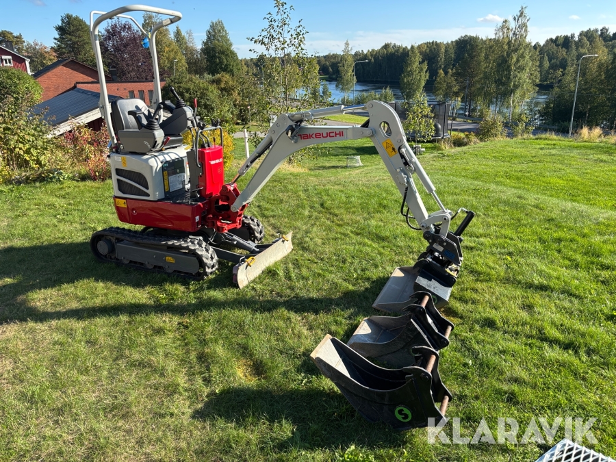 Minigrävare Takeuchi TB210R med släpvagn