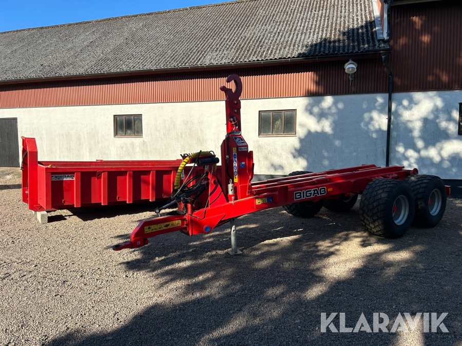 Lastväxlarvagn Bigab 10-14 med flak