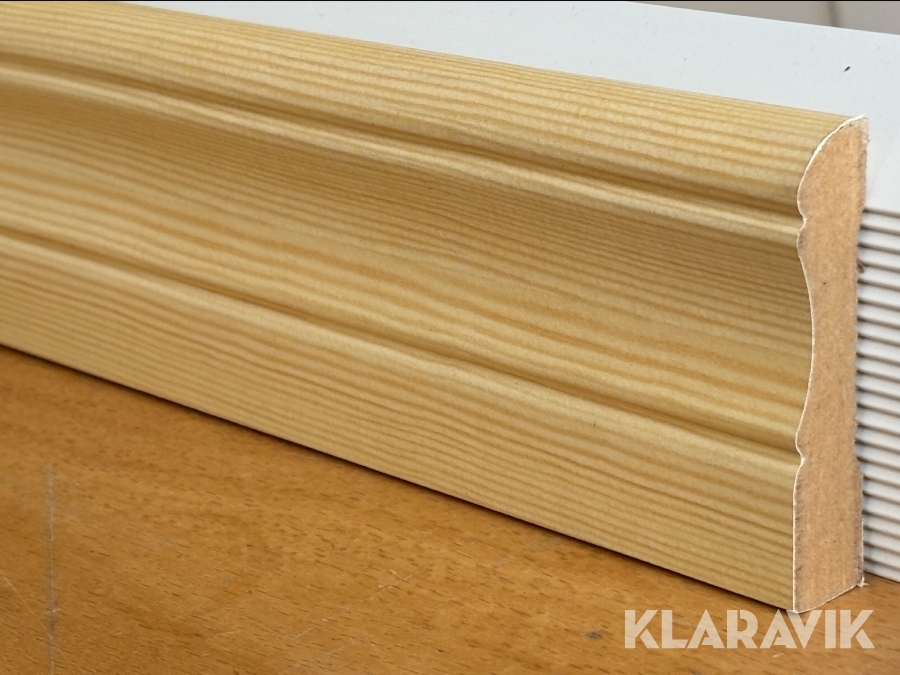 Allmogesockel folierad MDF 12x70x2400mm Furu 64st