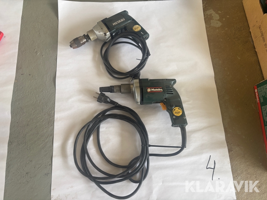 Elektriska borrmaskiner Metabo 2st