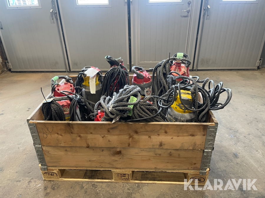 Diverse pumpar Grindex, Atlas Copco