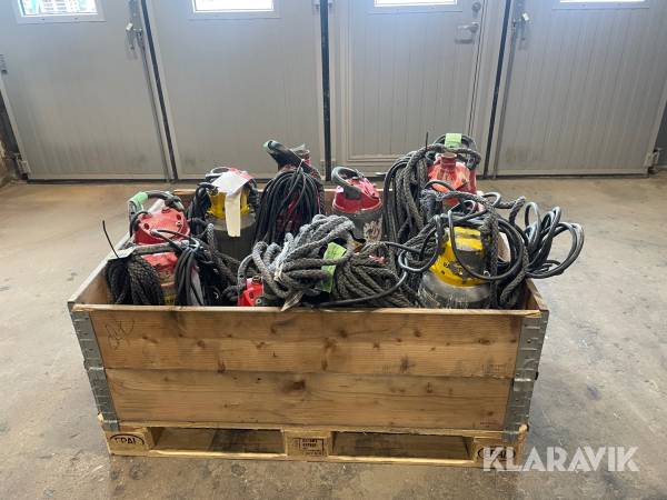 Diverse pumpar Grindex, Atlas Copco