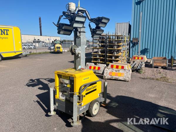 Belysningsmast på hjul Atlas Copco QLB02 LED