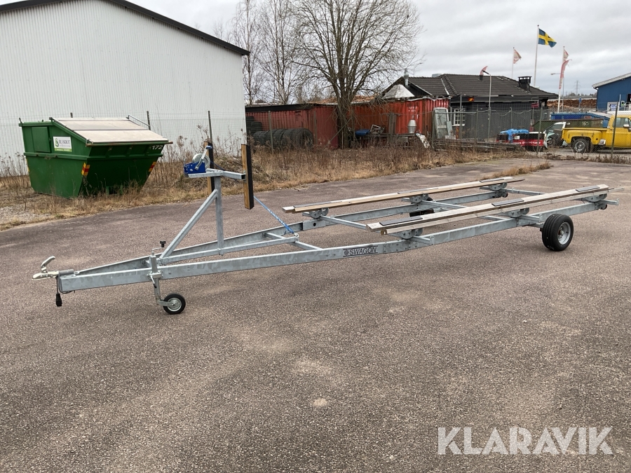 Båttrailer för pontonbåtar 5-8m