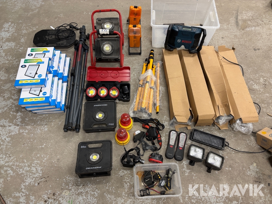 Diverse belysning olika märken och modeller