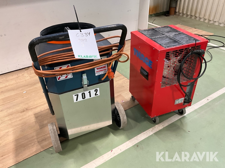 Luftrenare / avfuktare Dustcontrol, Veab Aircube 1200, laf 45