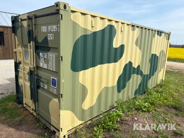Container 20fots kamouflagefärgad