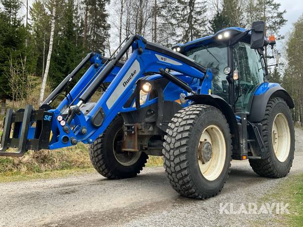 Traktor New Holland T6.125 S med Quicke Q5 S lastare