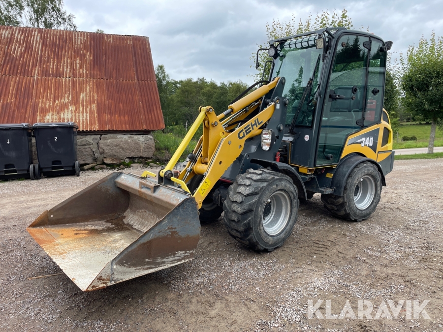 Hjullastare Gehl AL340 med utrustning